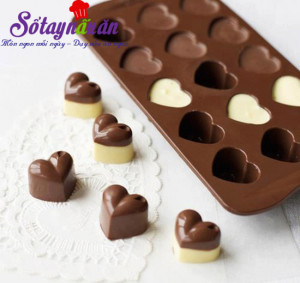 Đồ ăn vặt, Cách làm socola trái tim cho valentine thêm ấm ấp 4