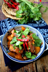 Món ngon cuối tuần, cách làm sườn heo om khoai tây 6