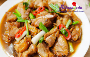 Món rang, Ngon hơn với thịt gà rim nước tương chuẩn vị