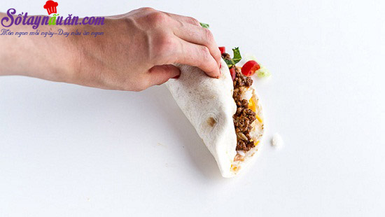 cách làm bánh taco hình nón 7