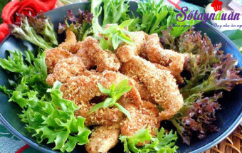 Nấu ăn, Thịt gà chiên cùng gạo rang giòn thơm khó cưỡng kết quả