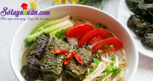 Cách nấu canh, Bữa sáng dinh dưỡng với bún chả lá lốt ngon tuyệt
