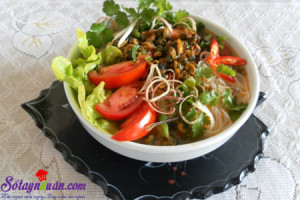 Món ngon cuối tuần, cách làm bún ốc 1