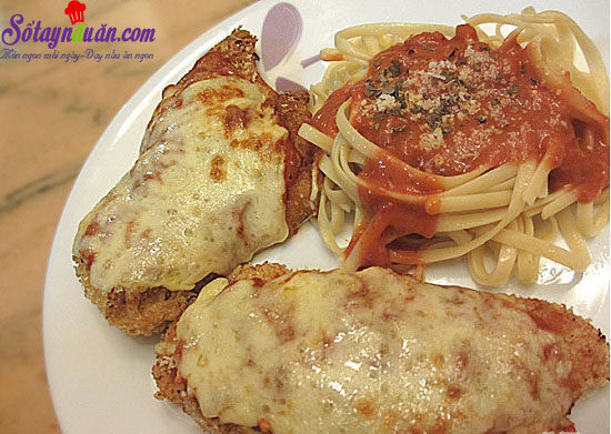Nấu ăn món ngon mỗi ngày với Phô mai parmesan, cách làm gà nướng phủ phô mai 1