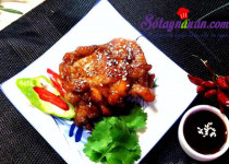 Đùi gà chiên sốt teriyaki – ăn là không thể ngừng