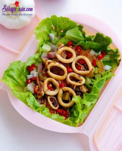 Món ngon mỗi ngày, cách làm mực hấp kiểu thái 4