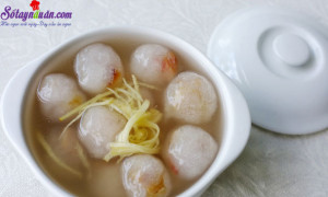 Món chè, cách làm chè bột lọc heo quay 1
