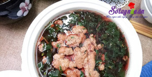 Cách nấu canh, Canh cua rau dền cho ngày nắng nóng kết quả