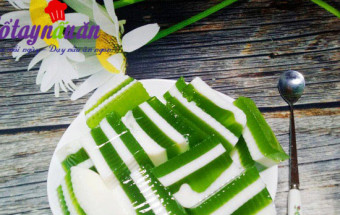 Làm thạch, Học làm thạch lá dứa sữa tươi thơm mát cực đã kết quả