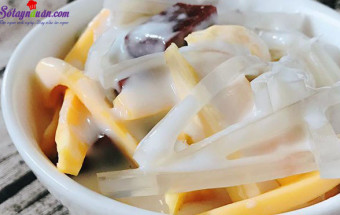 Đồ uống, cách làm chè thái sầu riêng 6