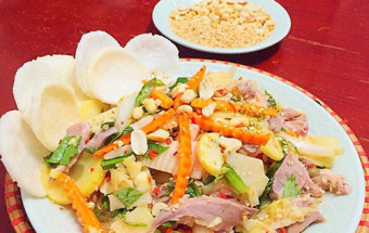 Nấu ăn món ngon mỗi ngày với Hành tây, cách làm gỏi lưỡi heo măng chua 6