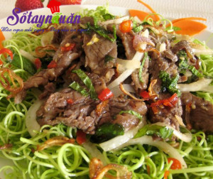 Món nhậu, Cách làm nộm rau muống - ăn là thèm