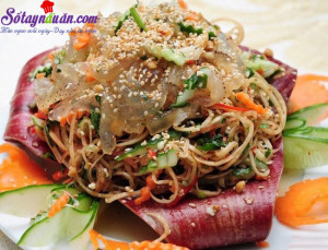 Món ngon dễ làm, cách làm nộm sứa hoa chuối 4