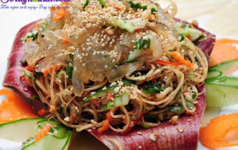 Nấu ăn món ngon mỗi ngày với Giấm, cách làm nộm sứa hoa chuối 4