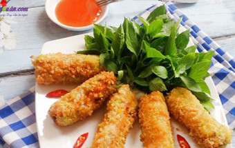 Nấu ăn món ngon mỗi ngày với Bột chiên xù, cách làm nem hải sản 9