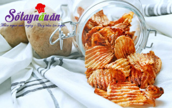 Món vỉa hè, Cách làm snack khoai tây cay cay giòn rụm