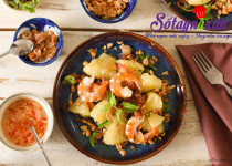 Học làm salad tôm bưởi giảm cân siêu hiệu quả