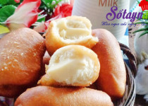 Bánh mì chiên nhân kem custard cực giòn cực ngon