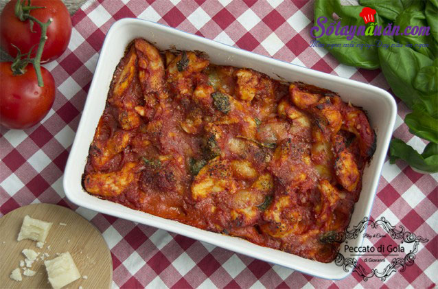 Nấu ăn món ngon mỗi ngày với Lá basilico, cách làm gà sốt cà chua phô mai 1