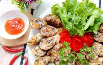 Nấu ăn món ngon mỗi ngày với Mộc nhĩ, cách làm lòng heo nhồi thịt chiên giòn 9