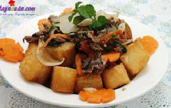 Nấu ăn món ngon mỗi ngày với Hành tây, cách làm phở chiên phồng 5