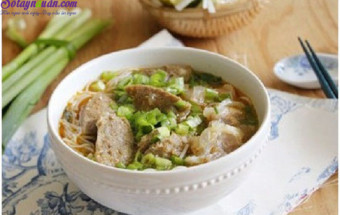 Nấu ăn món ngon mỗi ngày với Gừng, cách làm bún bò viên 8
