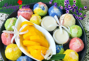 Món hấp, Học làm xôi xoài ngũ sắc dẻo thơm đẹp mắt cực kỳ