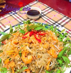 Món nhậu, miến xào hải sản