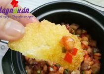 Cách làm xôi chiên giòn chấm kho quẹt ngon hết sẩy
