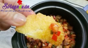 Món ngon cuối tuần, Cách làm xôi chiên giòn chấm kho quẹt ngon hết sẩy