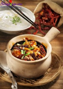 Đồ ăn vặt, cach-lam-chao-ech-singapore-buoc-5