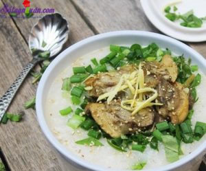 Đồ ăn vặt, cách làm cháo trai 1