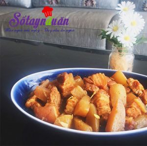 Món Kho, Cách làm thịt ba chỉ kho củ cải ngon đến nao lòng