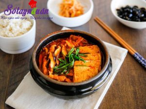 hướng dẫn cách nấu ăn ngon hàng ngày, Hướng dẫn nấu canh kim chi đậu phụ cay cay ngon ngọt