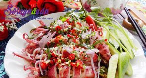 Món nhậu, Cách làm mực hấp sả sốt mắm chanh không thể ngon hơn