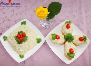 Món ngon cuối tuần, cách làm salad tỏi tây 5