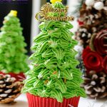 , cách làm bánh cupcake cây thông noel 8