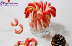 Cách làm bánh, cách làm bánh quy hình kẹo gậy 7