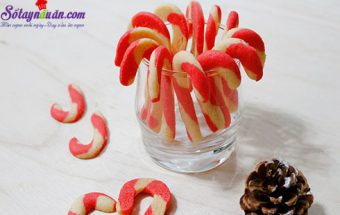 Bánh nướng, cách làm bánh quy hình kẹo gậy 7