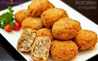 Đồ ăn vặt, cách làm chả viên thịt bò khoai tây 1