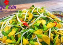 Cách muối dưa chua bông điên điển thắm vị quê hương