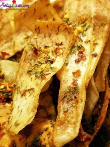 Đồ ăn vặt, cách làm chuối lắc 1