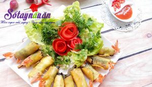 Nấu ăn, Cách làm tôm cuộn khoai lang chiên giòn cực hấp dẫn