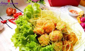 dạy nấu ăn ngon, cách làm chả tôm thịt nhân phô mai 7