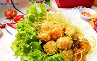 Món ngon mỗi ngày, cách làm chả tôm thịt nhân phô mai 7
