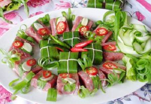 món ngon dễ làm, nem chua bò