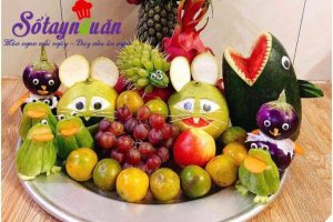 Món ngon cuối tuần, Cách tỉa trái cây hình con vật bày mâm cỗ trung thu