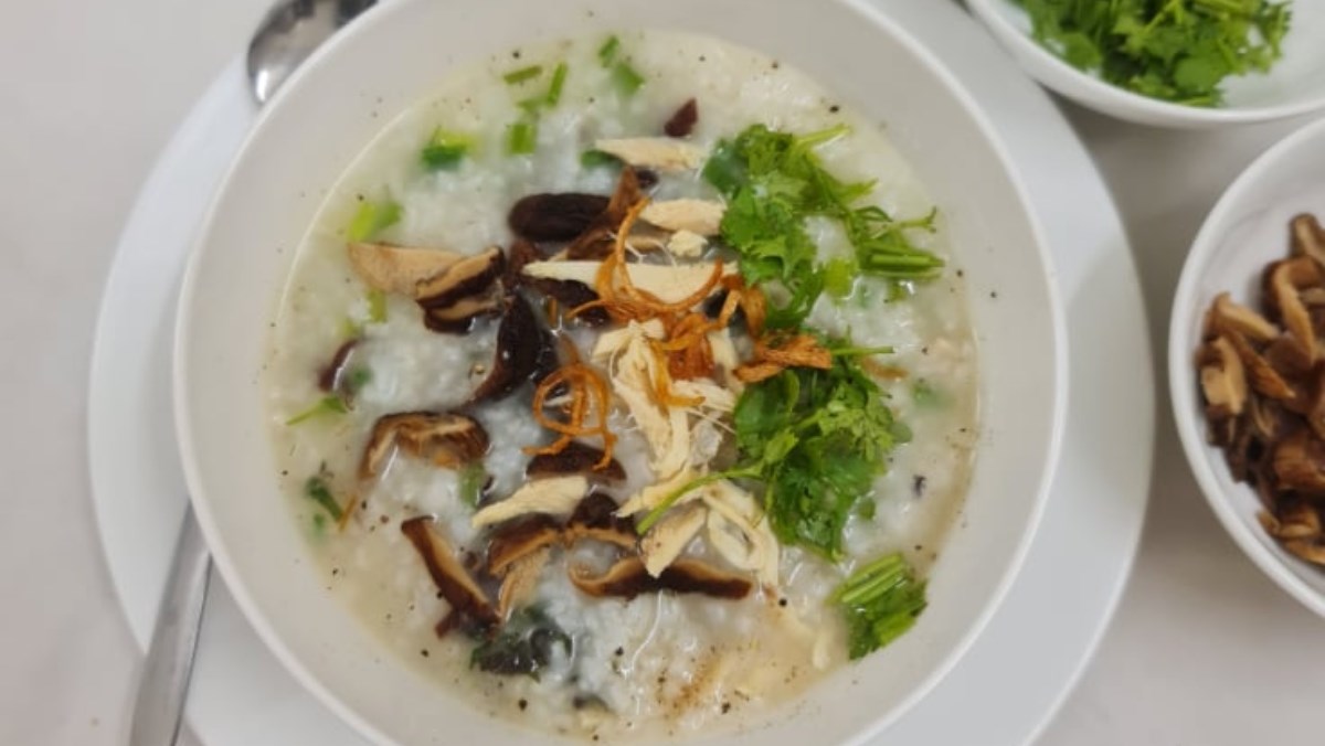 Món ăn Việt Nam, Hướng dẫn cách nấu cháo gà nấm rơm ngon miệng